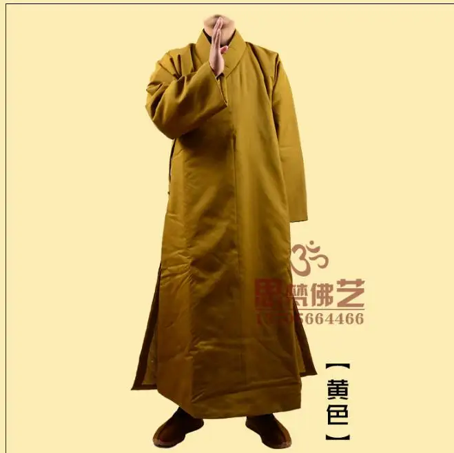 

Buddhist Monk Winter Clothing Zen Chinese Robe Meditation Thicken 1.4kg Warm Vintage