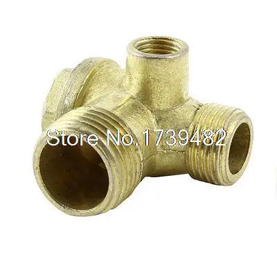 

9mm 16mm 18mm Thread Brass Air Compressor Check Valve Gold Tone