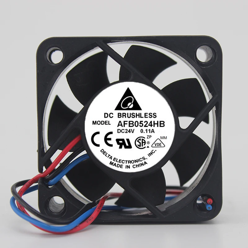 AFB0524HB original 24V 0.11A 5CM 5015 2/3 line double ball cooling fan