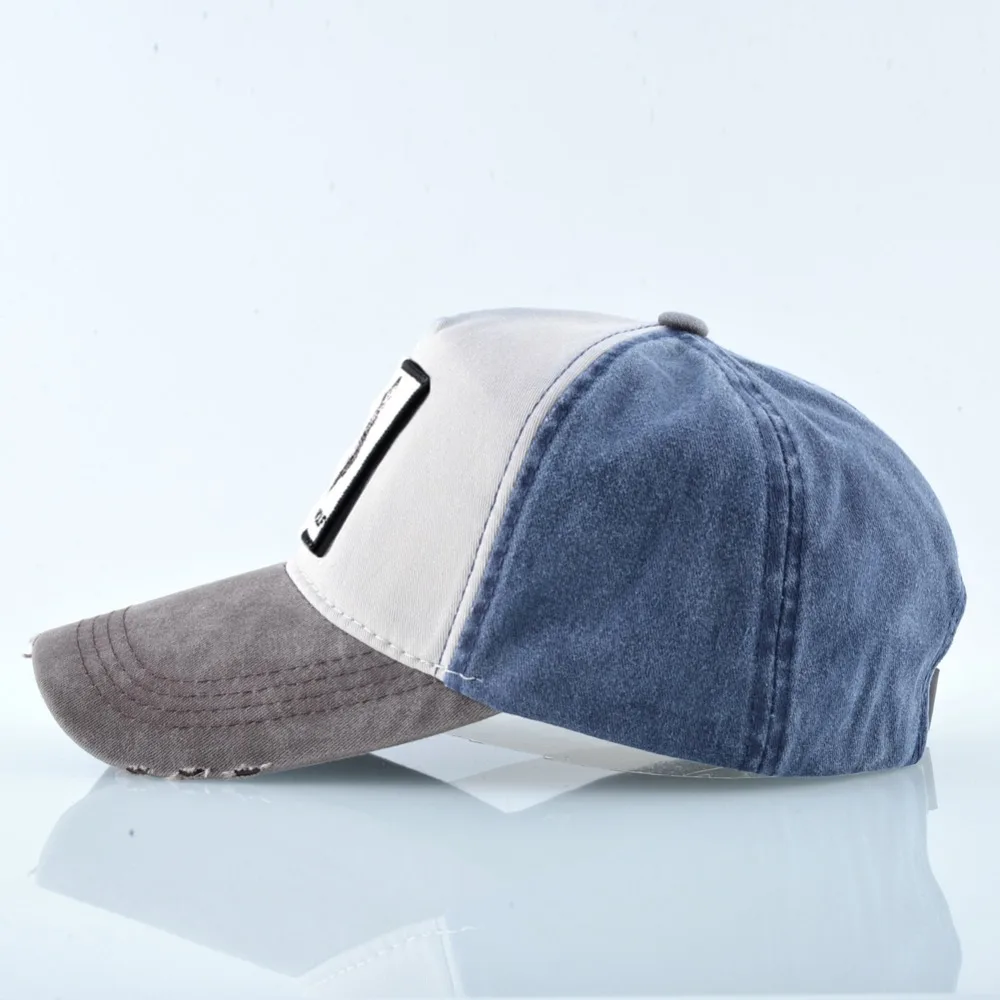 Unisex Baseball Cap Men Women Fashion Animals Embroidery Snapback Hat Spring Summer Cotton Washed denim Hip Hop Bone Casquette