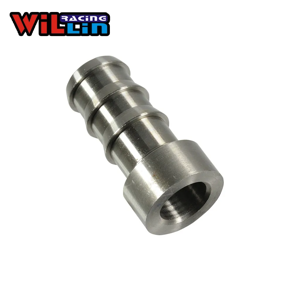 WILLIN - Aluminum NPT 3/8'' 1/2'' 5/8'' 3/4''NPT Barb Straight Weld Bungs Weld On Fitting Round Base-WLF617