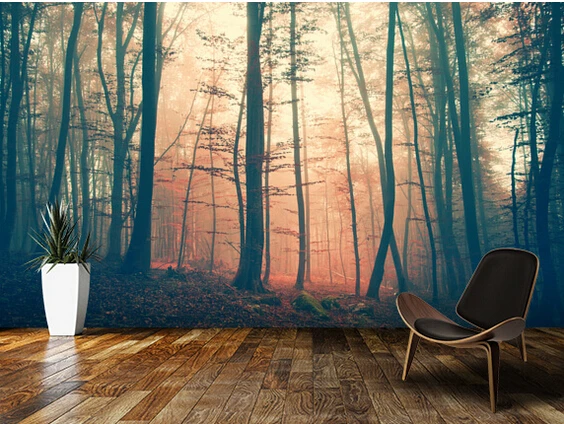 Custom landscape wallpaper.Mystic Forest,3D wallpaper mural for living room bedroom restaurant wall embossed papel de parede