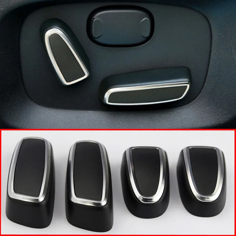 Car Seat Adjustment Button Switch Knob Cover Trim For Land Rover Discovery 4 Range Rover Evoque Sport L320 For Jaguar XF X250