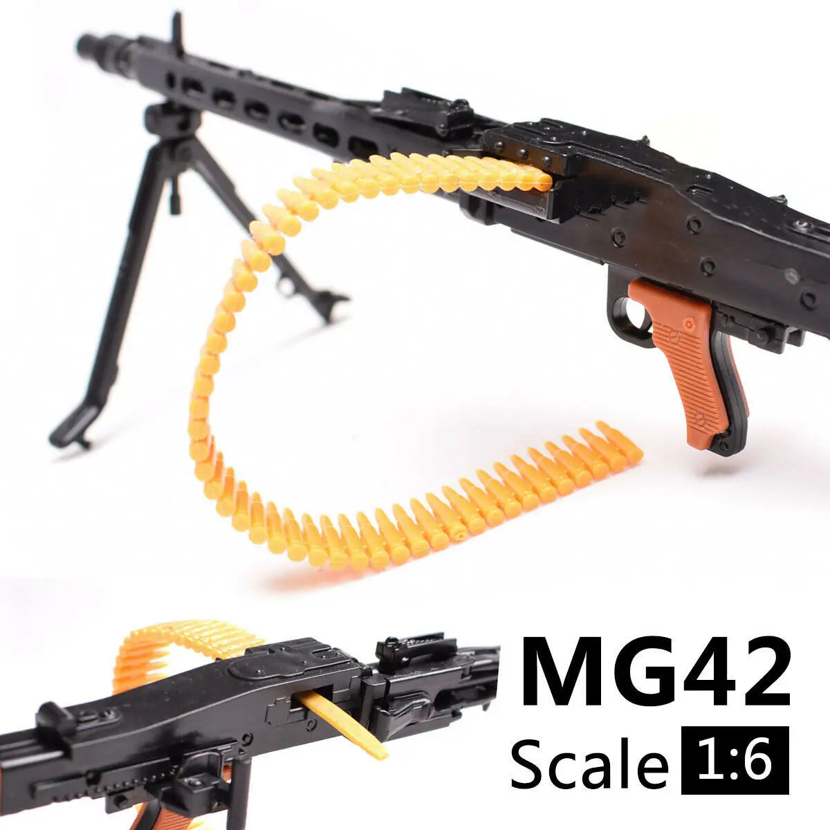 MG42 Toy Gun Model Assembly Puzzles, Building Bricks, Soldado Machine Gun, Fit 12 \