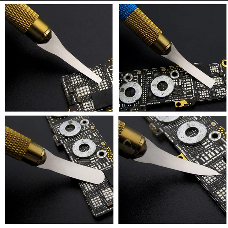 WL 15 In 1 CPU IC Bordo Colla di Rimozione Della Lama Ultra-Sottile Scheda Madre di Chip BGA Per La Pulizia della Colla Raschiando leva Della Lama