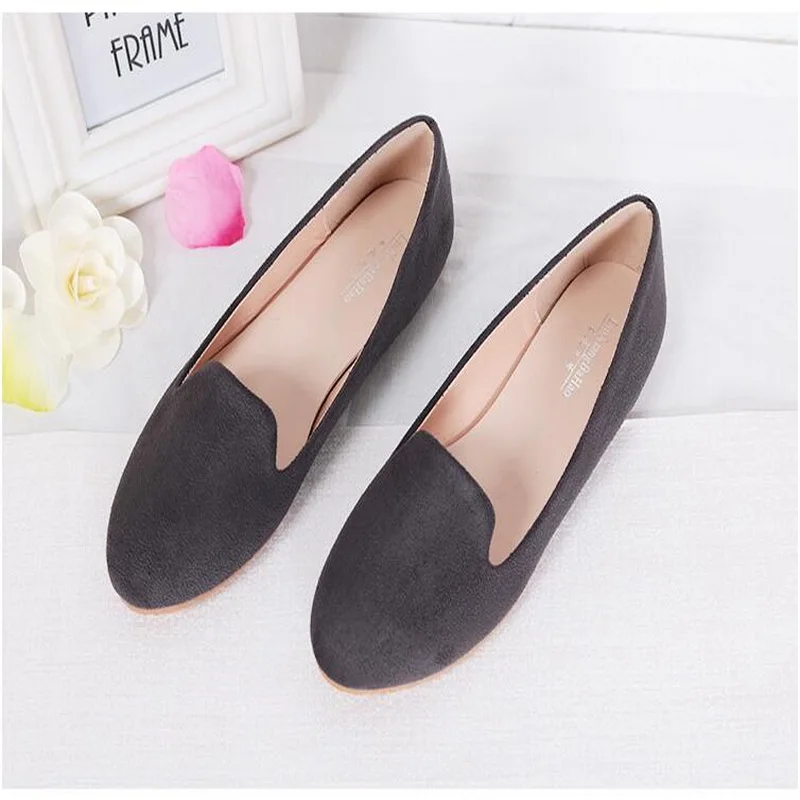 Women Flat Shoes Spring Summer Ballet Flats Shoes Slip on Women Moccains Casual Loafers Shallow Boat shoes size 31-44