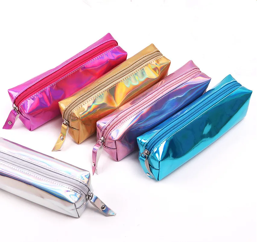 Dream Magic Cool Pencil Case Super Shiny PU Laser Pencils Bags High Quality Stationery Pouch Office School Supplies gift