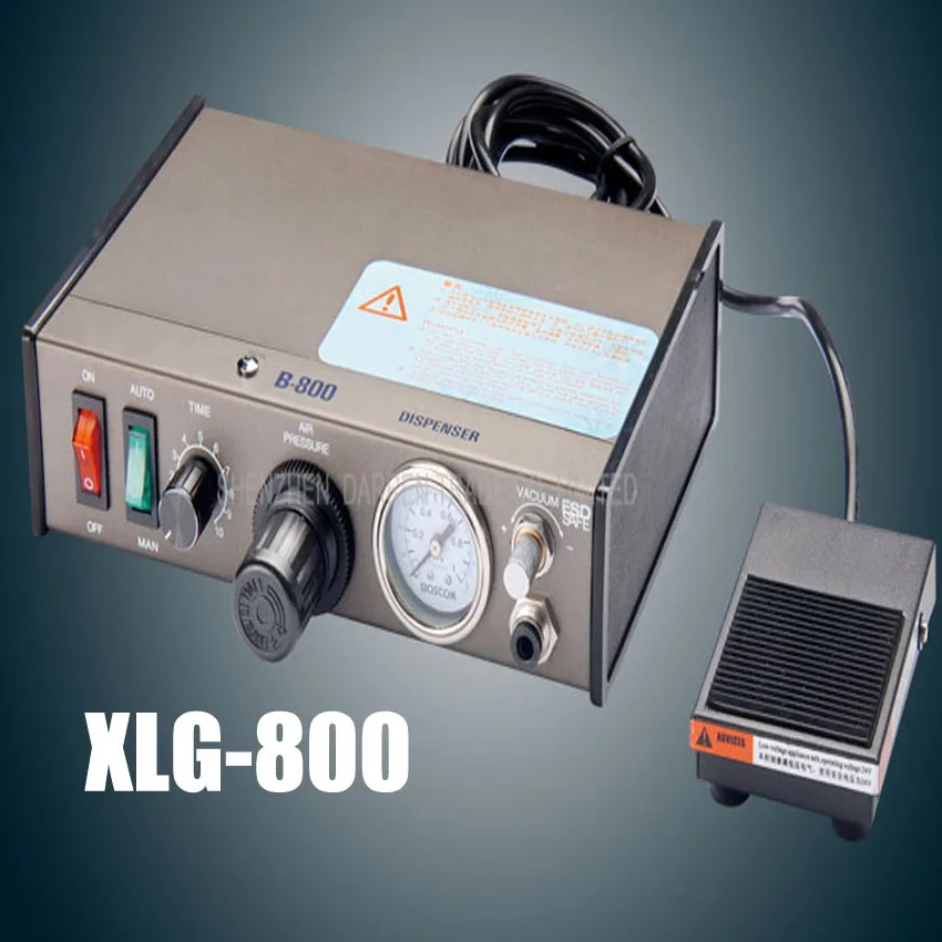 

1PC Automated Glue Dispenser Solder Paste Liquid Semi Automatic Dispensing Machine Controller Dropper XLG-800