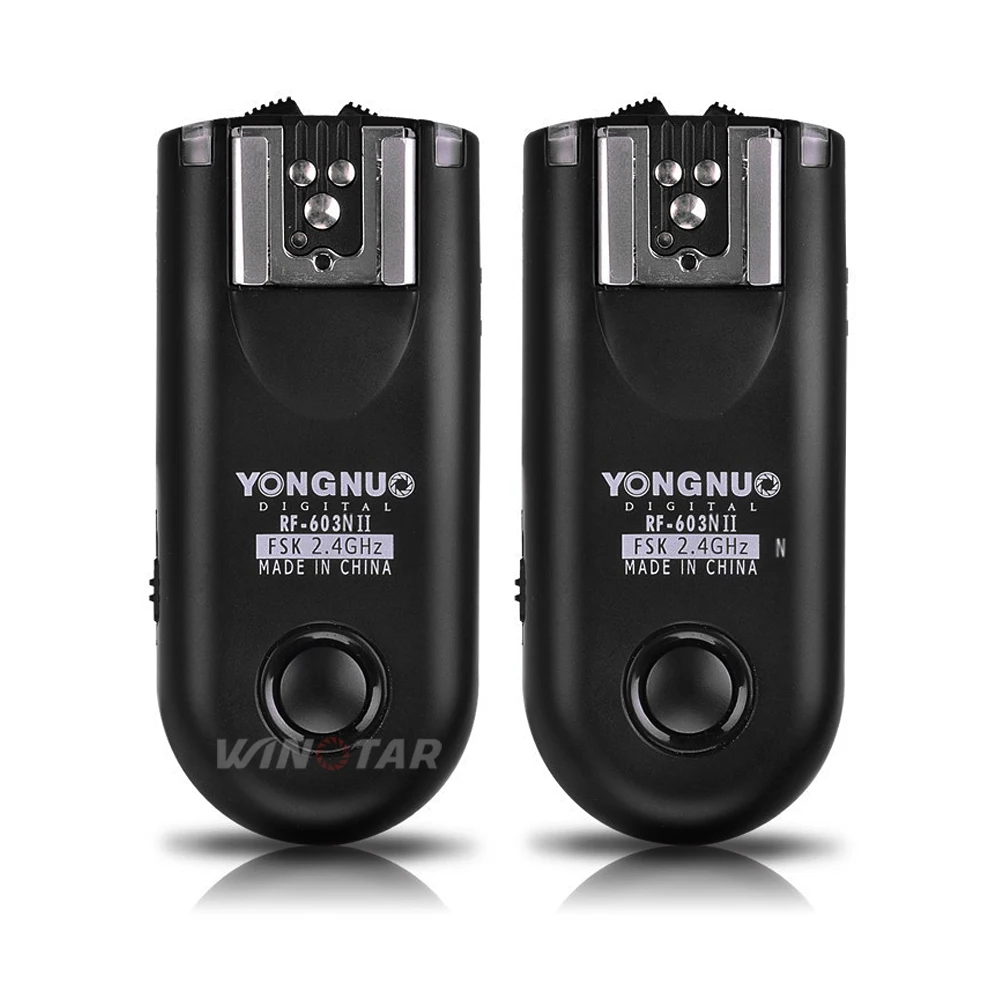 YONGNUO RF-603 II N1 Radio Wireless Remote Flash Trigger for Nikon Z9 Z8 D850 D810 D800E D700 D500 D5 D4 D3 D200 D300S MC-30