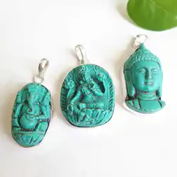 TBP690 Tibetan Clay Sculpture Buddha Amulets TARA Ganesh