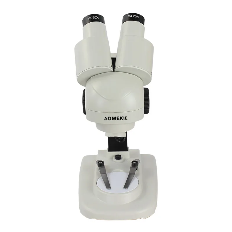 AOMEKIE 40X Binocular Stereo Microscope LED Illumination 45 Degrees Eyepieces PCB Solder Tool Slides Specimen Mineral Watching