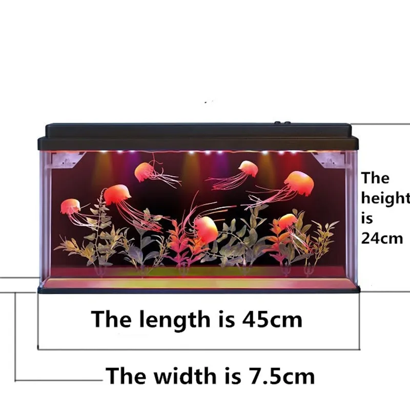 Simulação do aquário eletrônico de água-viva, brinquedos adultos, criativo, dinâmico, menino, menina, presente, decoração de escritório, animal de estimação eletrônico a148