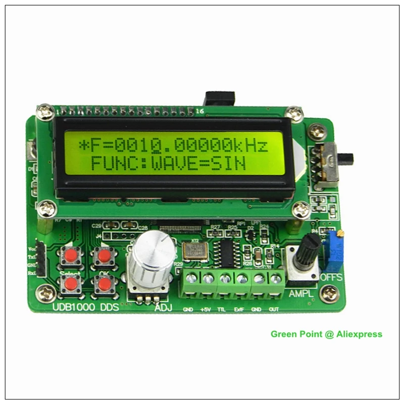 New JUNTEK UDB1008 8MHz Single Channel DDS Function Signal Generator Frequency Meter Sweep Counter Communication Protocol