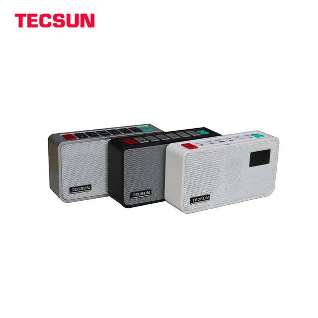 Tecsun ICR-100 ICR100 FM المحمولة راديو استقبال مع الرقمية مسجل MP3 لاعب المتكلم ستيريو راديو