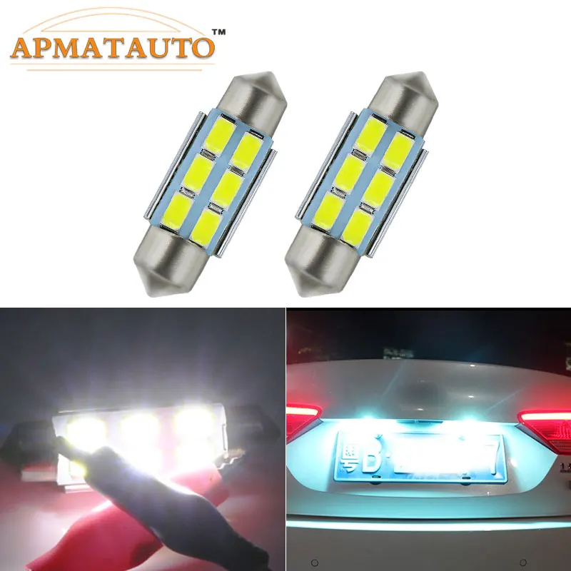 2 x 36mm No Error License Number Plate Light LED Bulbs C5W For Volkswagen  VW Passat B5 B6  3c Golf 3 4 5 6  Polo JETTA GTI GOLF