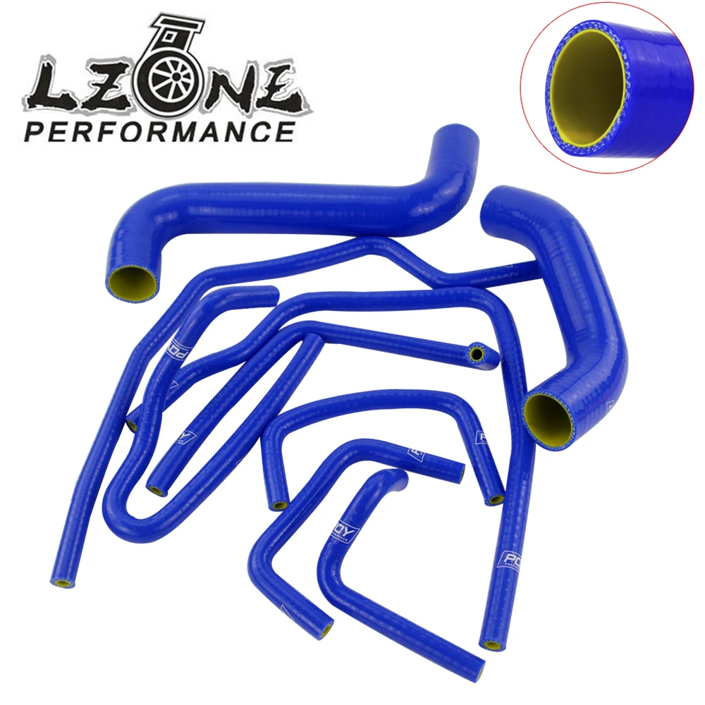 LZONE - 9 PCS Silicone Radiator Hose Kit For 02-07 Subaru Impreza WRX/STi GDA/GDB EJ20 JR-LX1803C-QY