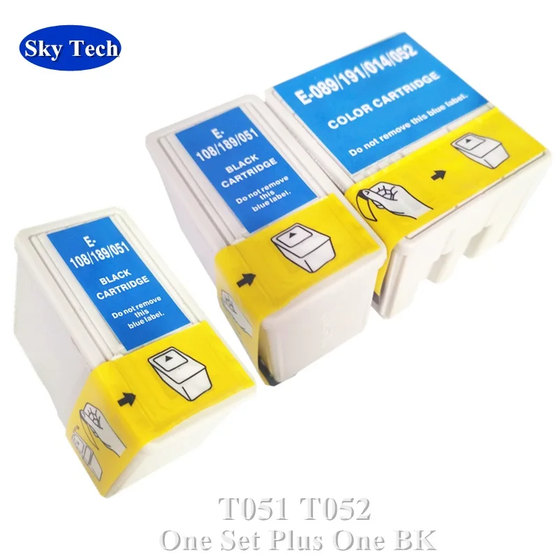 Quality Compatible Ink Cartridge For Epson T051 T052 , For Epson Stylus Color 740 740i 760 800 850 850N 850Ne 860 1160 1520 etc