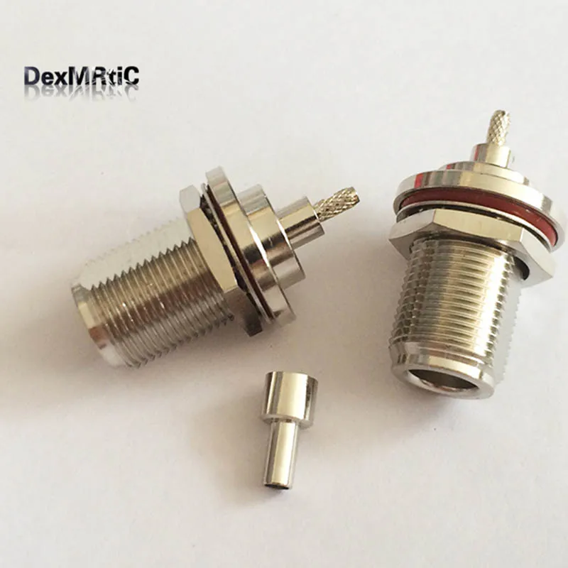 

1pc N female jack RF Coax Connector Crimp RG316,RG174,LMR100 for Straight Nickelplated NEW wholesale