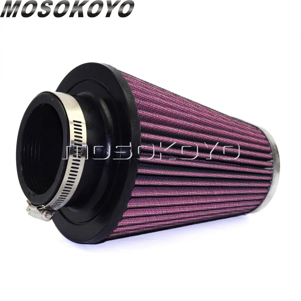 Universal 62mm High Flow Air Filter Element Oval Tapered RC-3680 Air Cleaner Intake Replacement For Harley Honda Custom Dyna XL