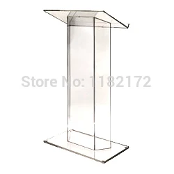 School clear plastic church podium/ model podium/ acrylic podium pulpit lectern