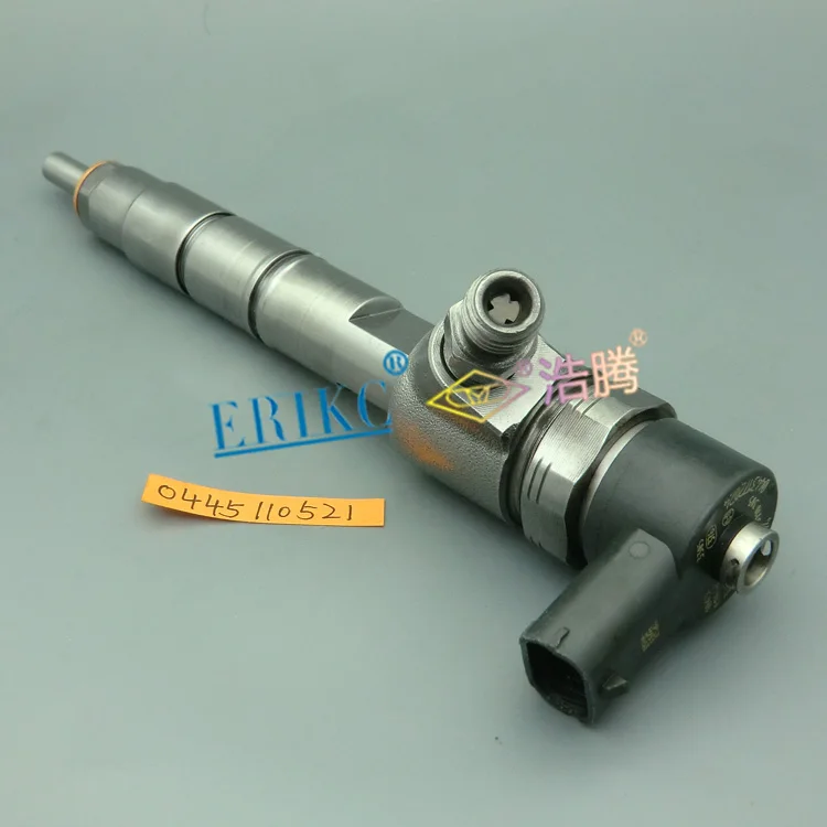 

ERIKC 0445110521 crdi injector assy 0 445 110 521 auto engine diesel injector common rail nozzle 0445 110 521 for Kobelco JMC