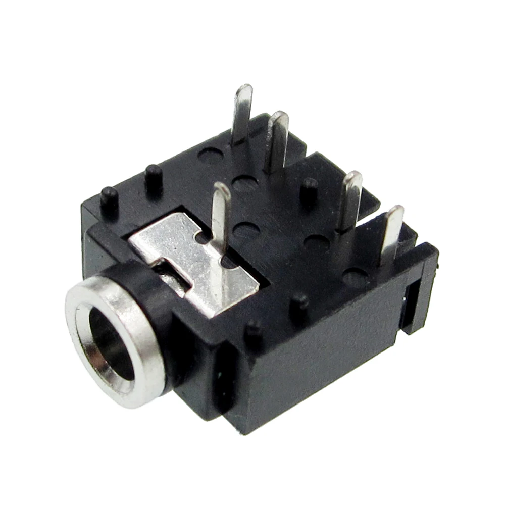 10ชิ้น/ล็อต3.5มิลลิเมตรแจ็คสเตอริโอเสียงแจ็คซ็อกเก็ตเชื่อมต่อPCB 5Pin 3F07