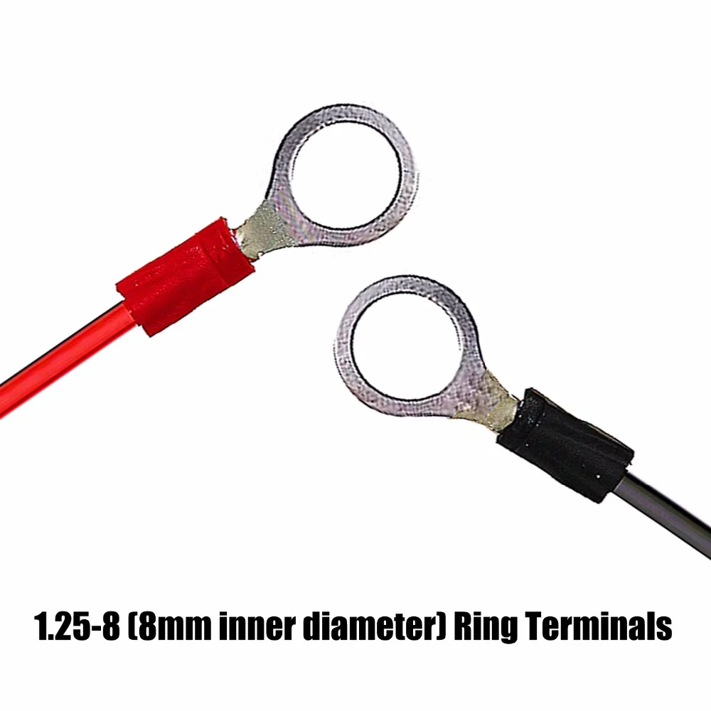 MOTOPOWER 1.2 meters SAE to Ring Terminal Adapter Cable with fuse protection