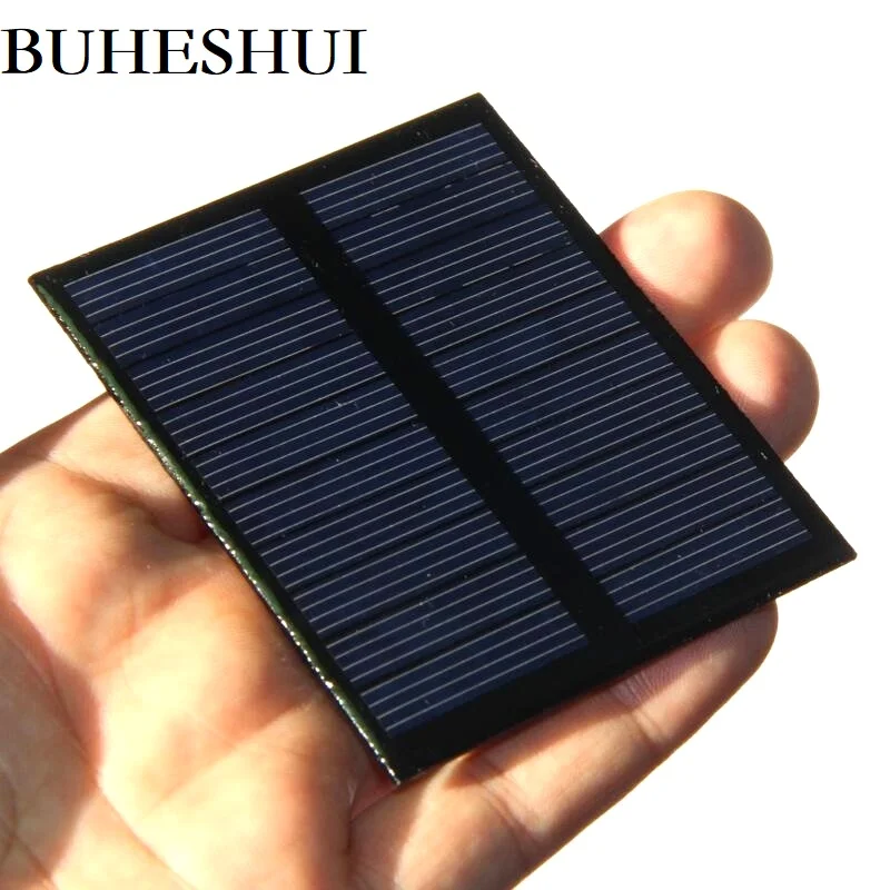 Customized 0.5W 5V Mini Solar Panles 100mA Solar Cell DIY Solar Lighting System Solar Toys Educational Plate 72*58MM 30PCS