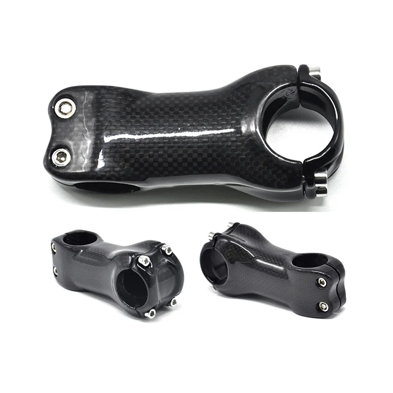 NO TRADEMARK Cycling Stem 3k Gloss Full Carbon Fiber Bike Stem 70-120mm MTB Road Bicycle Handlebar Stems Stand 6°