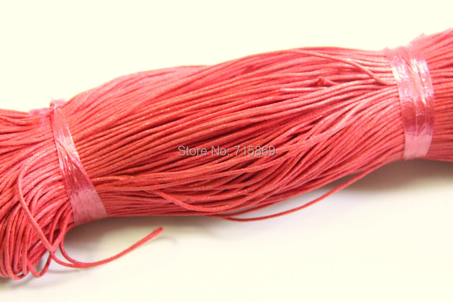 Red 1.5mm 500 Yards(450 Meters)  Waxed Cotton Cord Wax Bead String