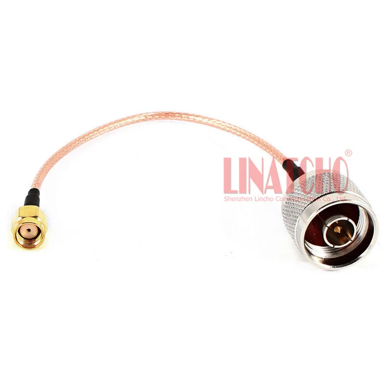 rf coaxial connector N male to RP SMA male 10cm RG316 jumper cable