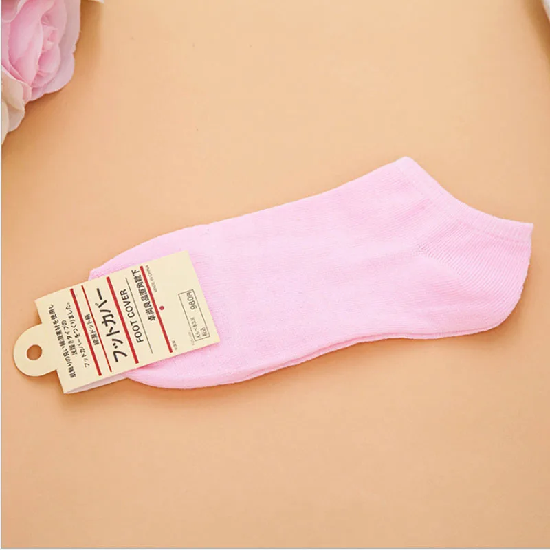 2 pares Outono Verão Bonito Kawaii Açúcar cor Mulheres Meias de Algodão Feminino Meias Curtas Chinelos Mulheres Casual Suave Barco Engraçado meias