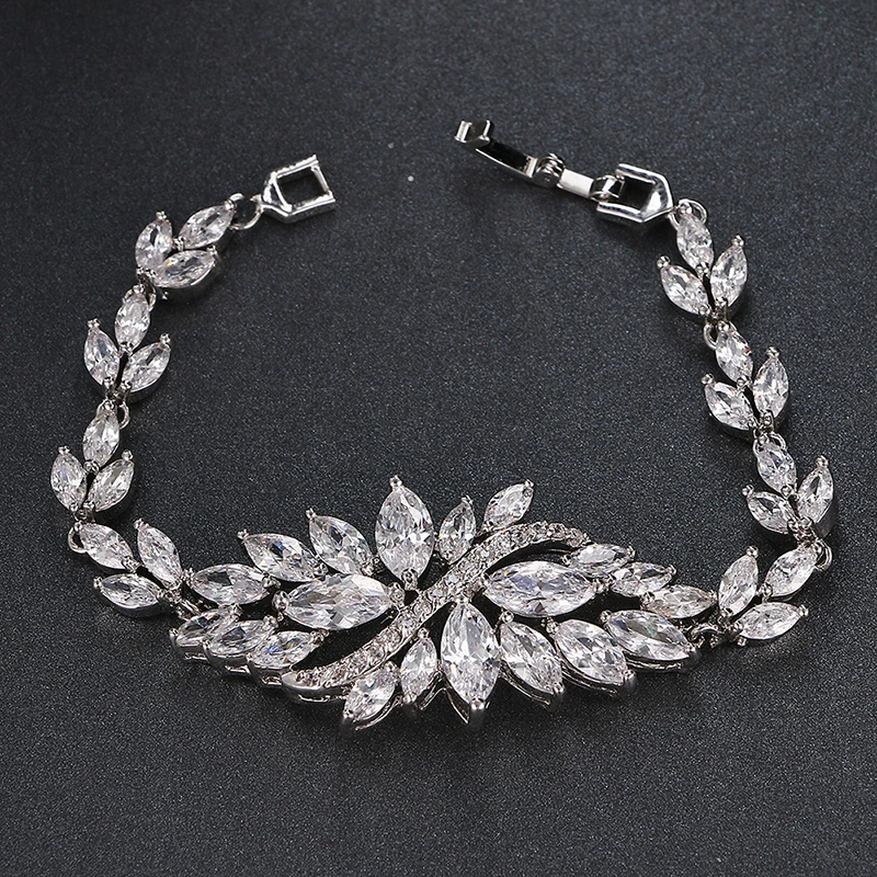 

Женский браслет с фианитом Emmaya, роскошный браслет розового/белого золота с кубическим цирконием класса ААА, свадебный подарок