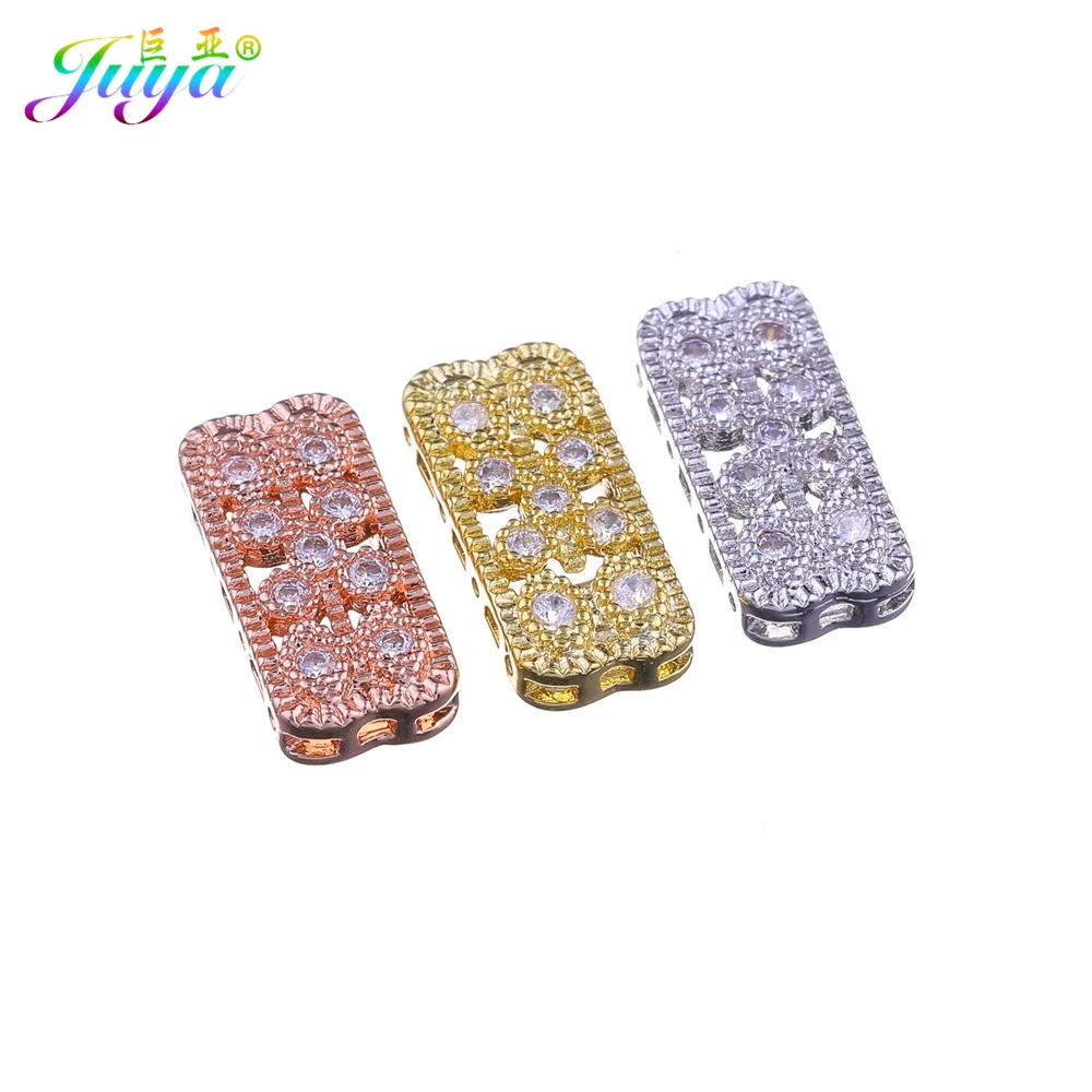 Beading Jewelry Findings Supplies Hollow Metal Spacer Charm Connectors Accessories For Women Natural Stone Pearls Jewelry Making