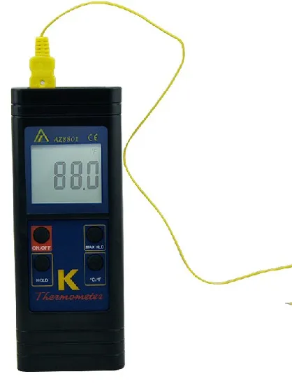 AZ8801/AZ8803 AZ8811 Waterproof K type Thermocouple Thermometer with measuring range -200