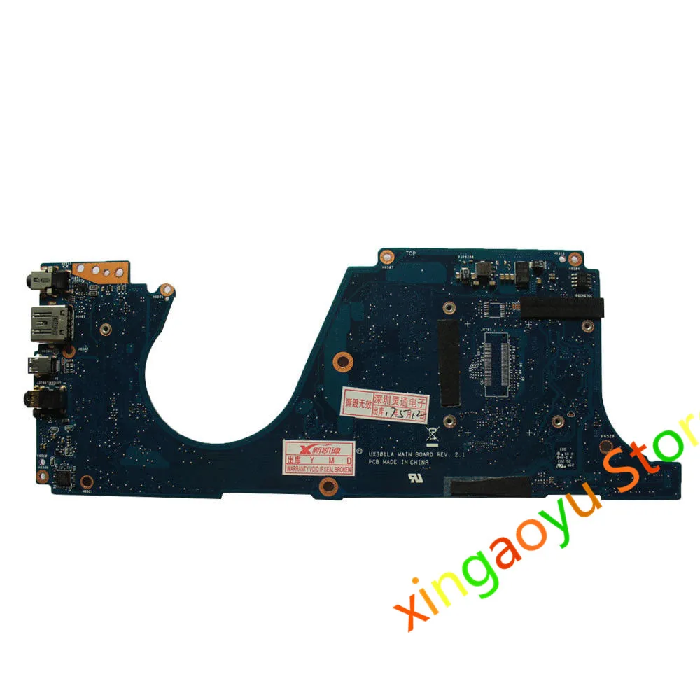 Laptop Motherboard For ASUS UX301 UX301L UX301LA DDR3L 8G I7 CPU 100% Test OK