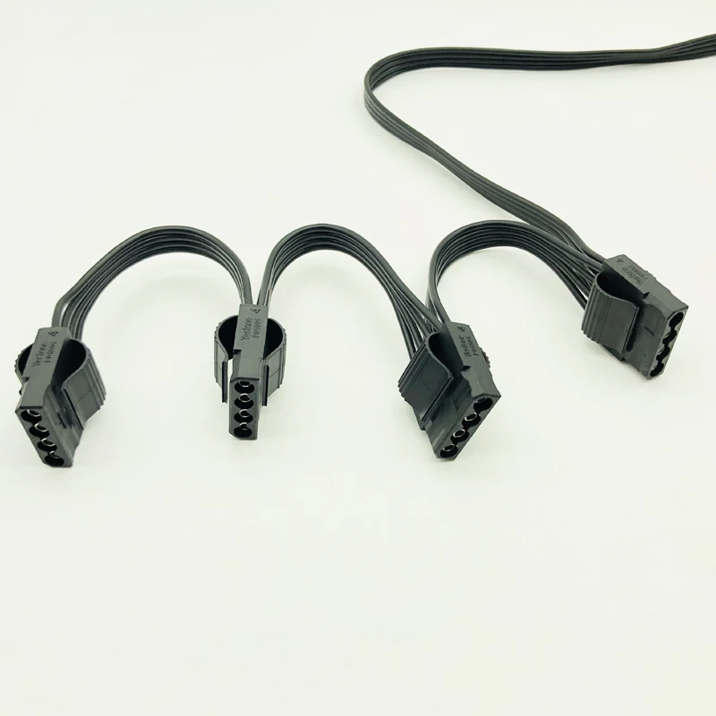 Port d'alimentation PCI-e 6 broches mâle 1 à 4 broches Molex, multiplicateur de câbles, pour CORSAIR RMx Series RM1000x RM850x RM750X RM650x RM550x