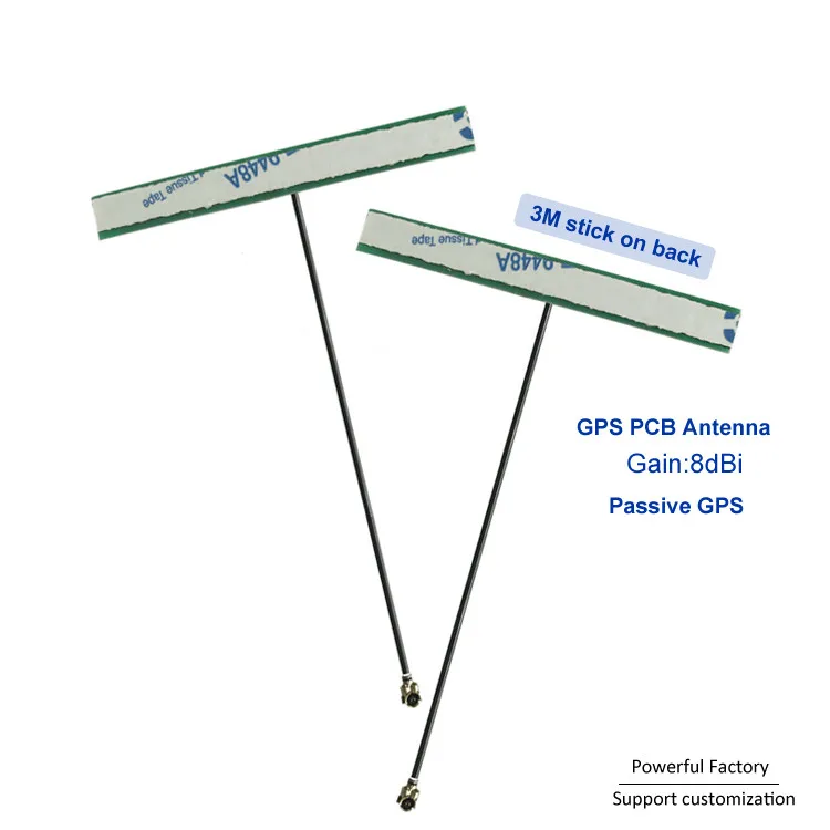 GPS PCB Antenna 8dbi 1575.4MhzRF1.13 Feeder IPEX 5PCS/Batch