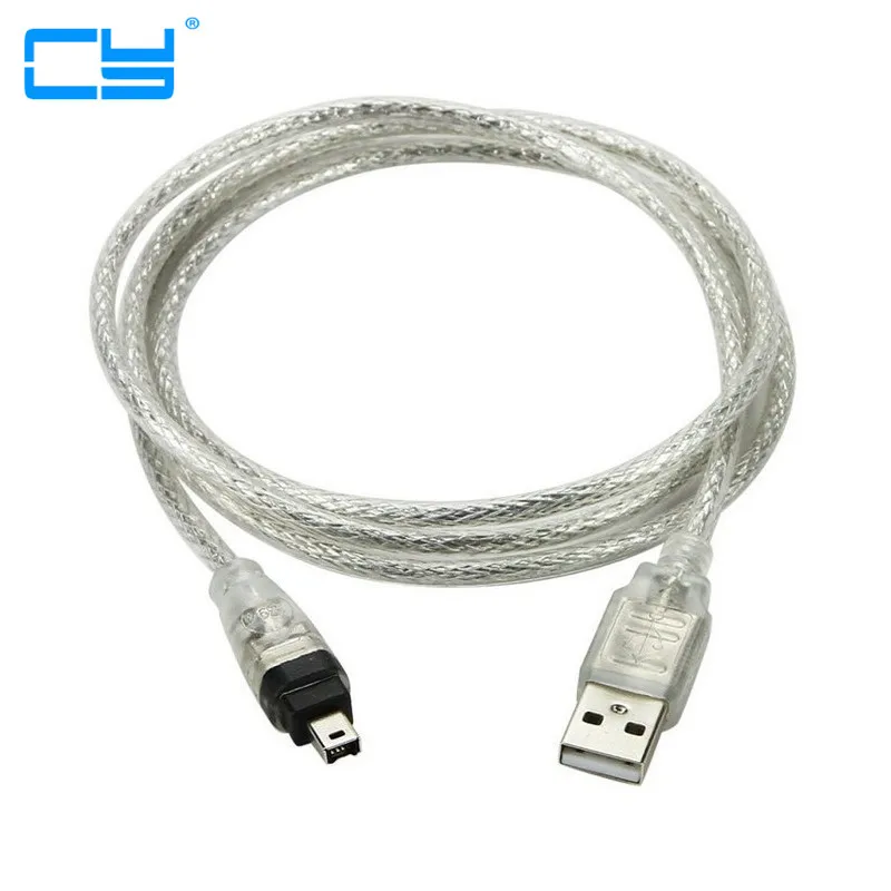 1M/3ft USB Male to Firewire IEEE 1394 4 Pin Male iLink Adapter Cord firewire 1394 Cable for SONY DCR-TRV75E DV