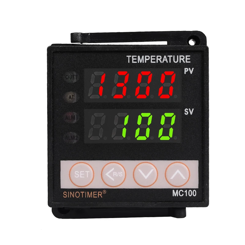 Universal Input PT100 K Thermocouple Digital PID Temperature Controller Regulator Relay Output for Heating Cooling with Alarm