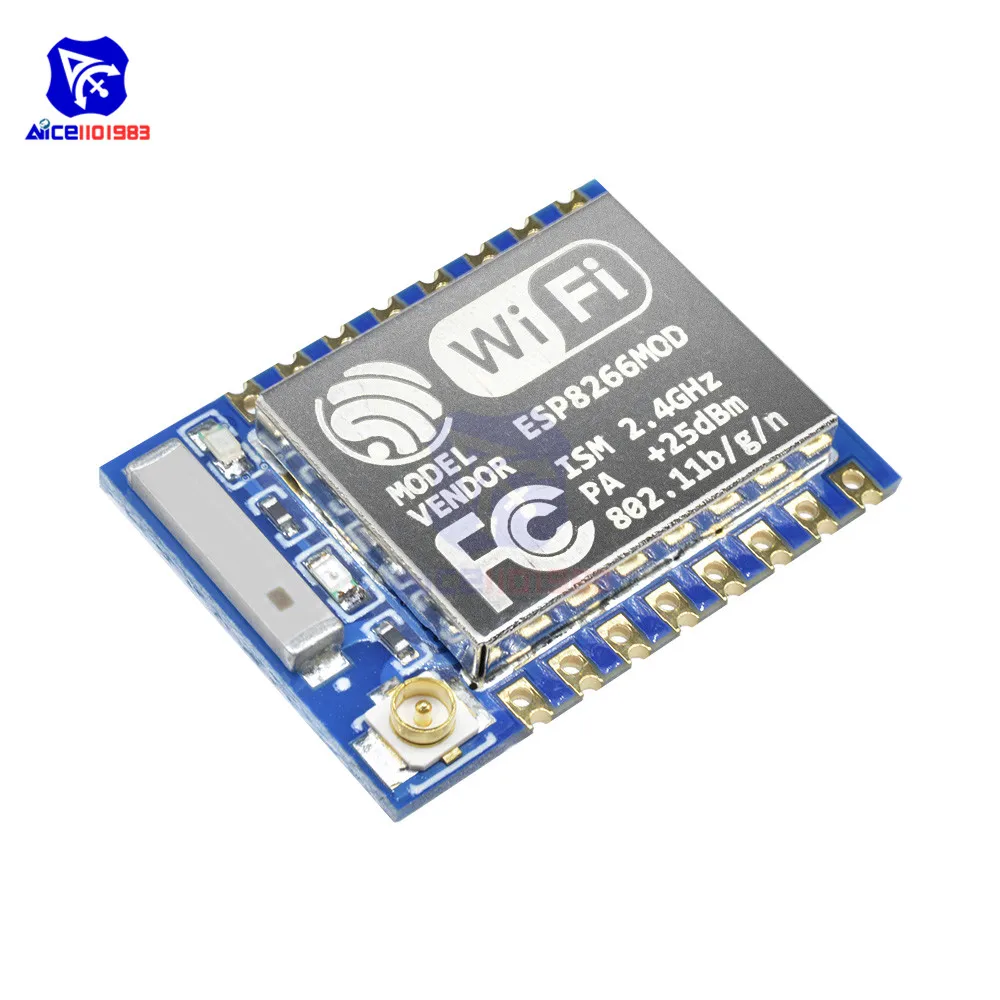 diymore ESP8266 ESP-07 WIFI Serial Transceiver Wireless Module 8N1 TTL UART Port Controller 2.4GHz IPEX Antenna for Arduino
