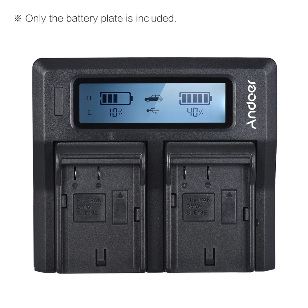 Andoer 2pcs NP-FZ100 Camera Battery Plate for Neweer Andoer Dual/Four Channel Battery Charger for Sony A7III A9 A7RIII A7SIII