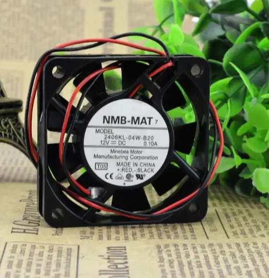 

NMB 6CM 60*60*15 12V 0.10A 2406KL-04W-B20 2 line CPU mute cooling fan