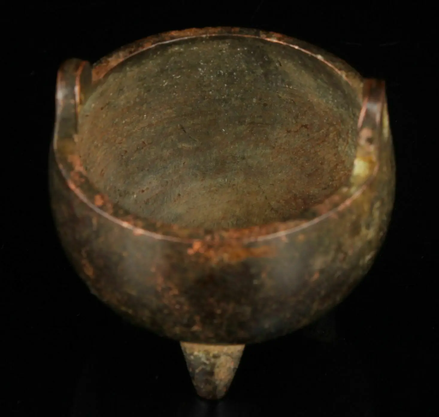 Chinese Collectible Hand-carved Retro Bronze Mini Incense Burner Censer Ornaments Decoration