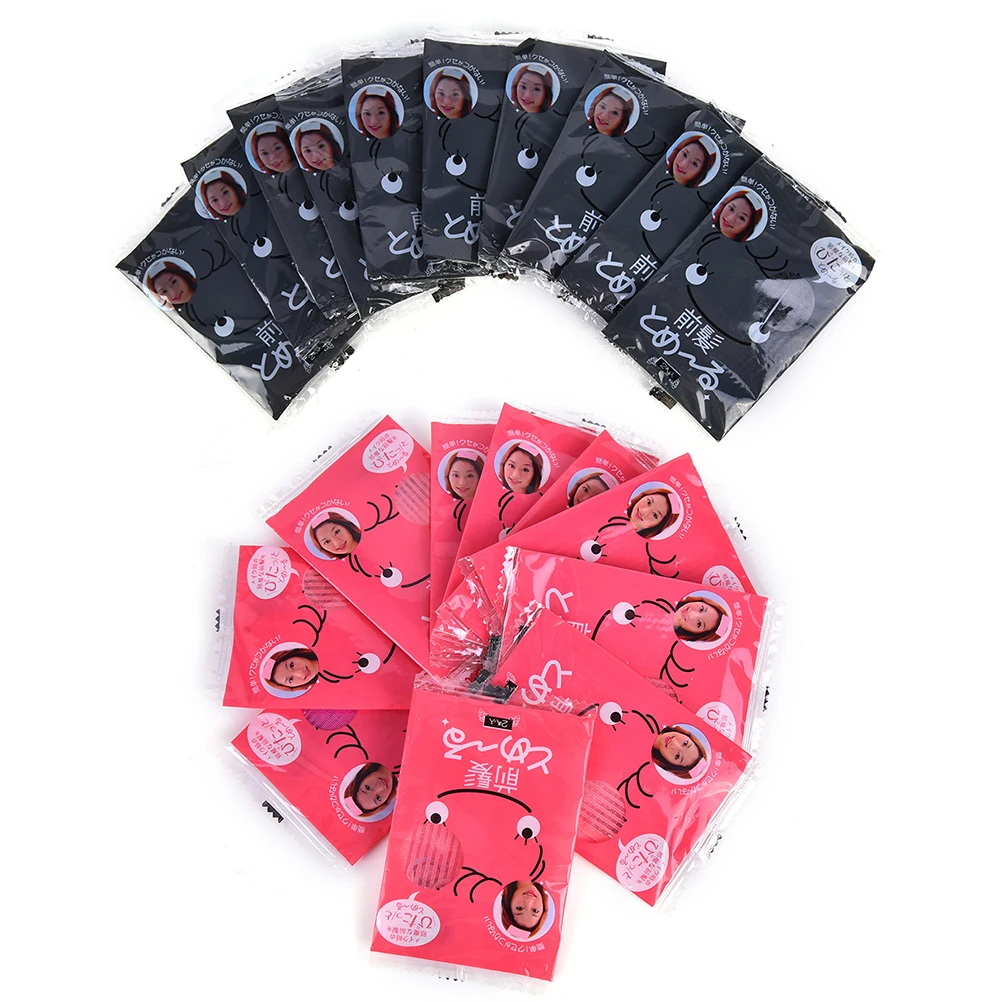 

10PCS Single Package Fashion Bangs Magic Paste Posts Hair Sticker Clip Magic Tape Fringe Hair Bang Patch Stick For Women