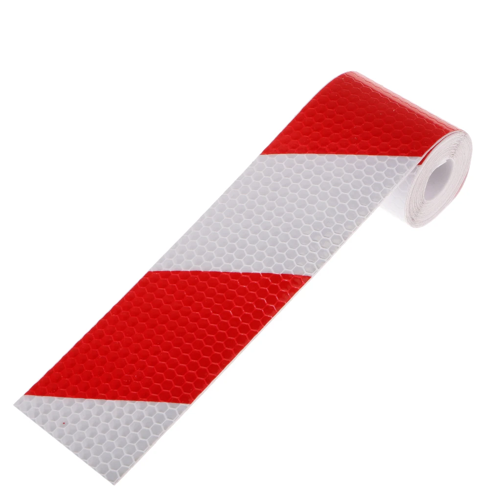 2in X 10ft PREMIUM Reflective Safety Red and White Conspicuity Tape Trailer Waterproof self-adhesive