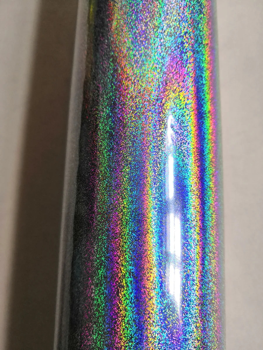 Holographic foil  B01 silver color intensive sand pattern hot stamping on paper or plastic 16cm x 120m