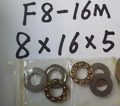 10pcs F8-16M Axial Ball Thrust Bearing 8 x 16 x 5mm