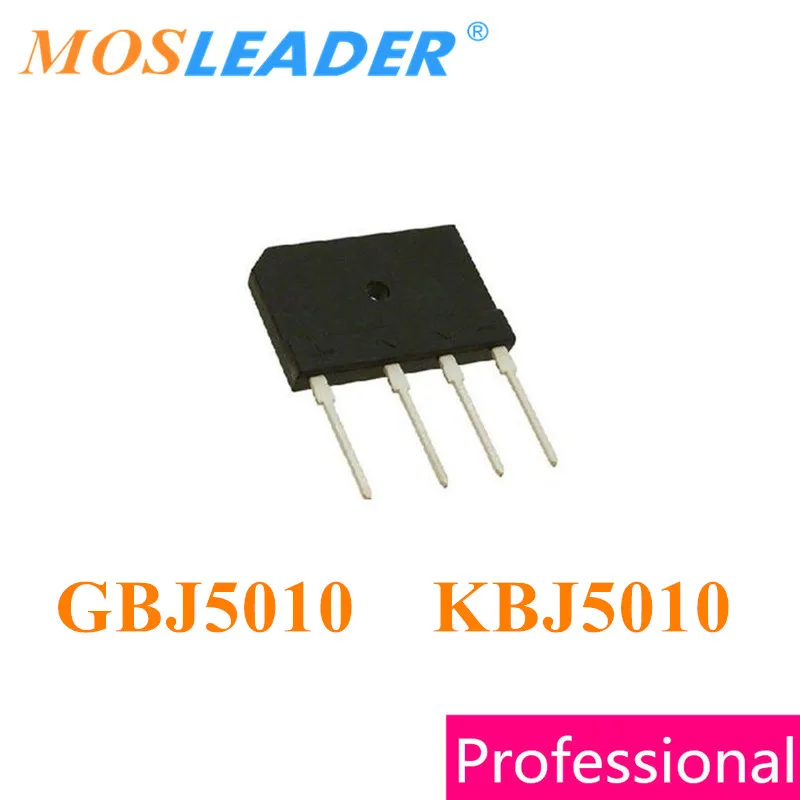 

Mosleader GBJ5010 DIP4 50PCS KBJ5010 50A 1000V 1KV Made in China High quality