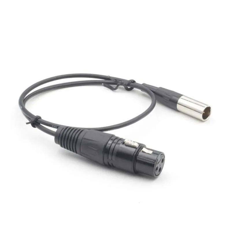 MINI XLR 3pin Male To XLR 3pin Female For Blackmagic Pocket Cinema BMPCC 4k Camera Audio Cable